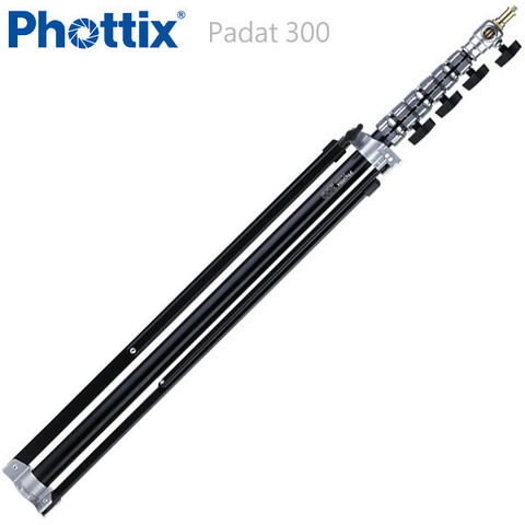 Phottix Padat 300 Compact Light Stand 可併接易攜帶 鋁合金氣壓式燈架 300cm/5kg