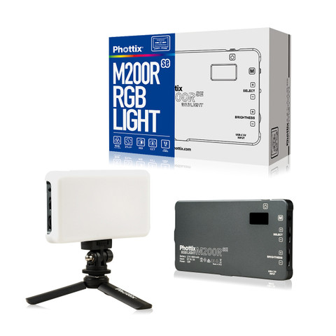 Phottix M200R SE RGB LED Light 內置電池迷你補光燈