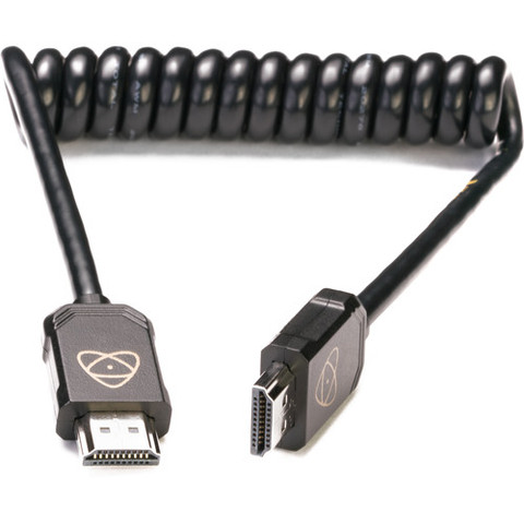 Atomos AtomFLEX HDMI (Type-A) Male to HDMI (Type-A) Male Coiled Cable (12 to 24") ATOM4K60C5