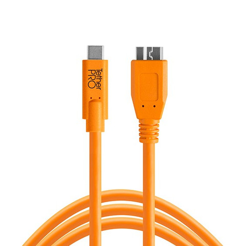 Tether Tools TetherPro CUC3315-ORG USB-C to Micro-B  數據線 4.6m 