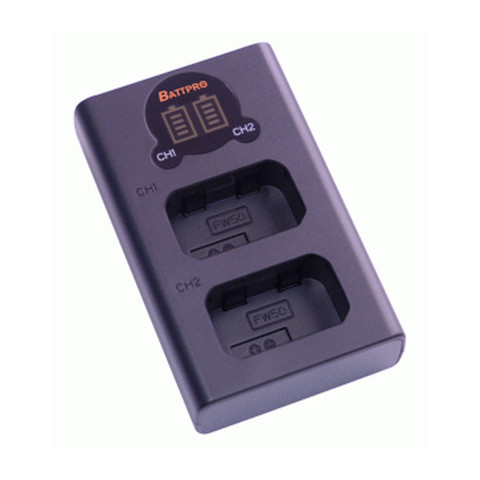 BattPro Sony NP-FW50 雙位電池 USB 充電器