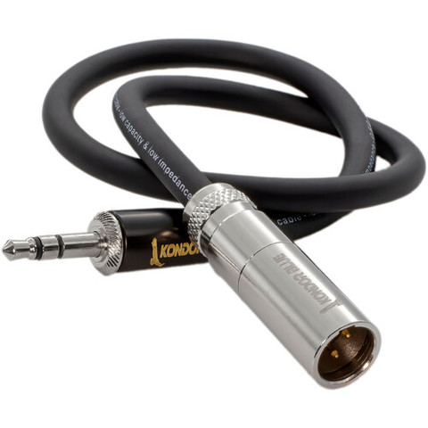 Kondor Blue Mini-XLR Male to 3.5mm Mono Audio Cable (14")