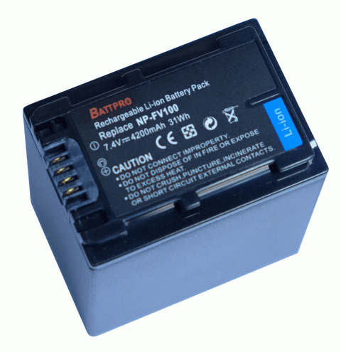 BattPro Sony NP-FV100 攝錄機代用電池