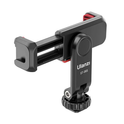 Ulanzi ST-06S Multi-Function Cold Shoe Phone Holder (Black/黑)