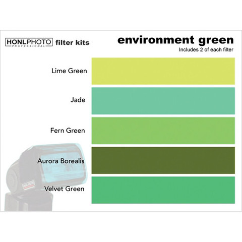 Honl Photo Environment Green Photo Filter Kit 色彩濾鏡套裝