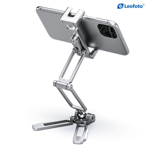 Leofoto PS-4 metal phone stand Silver 多用途金屬手機支架