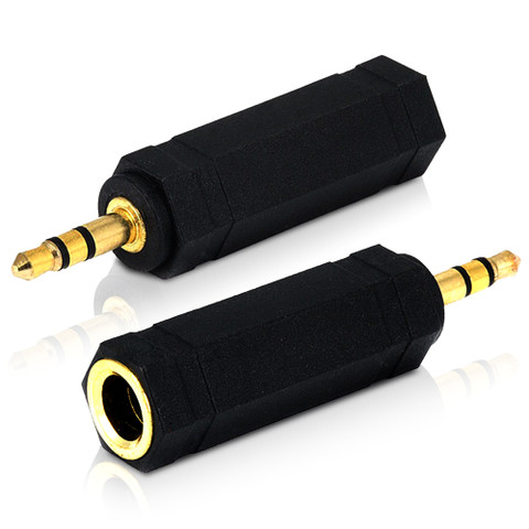 6.35mm female to 3.5mm Jack Audio Plug
