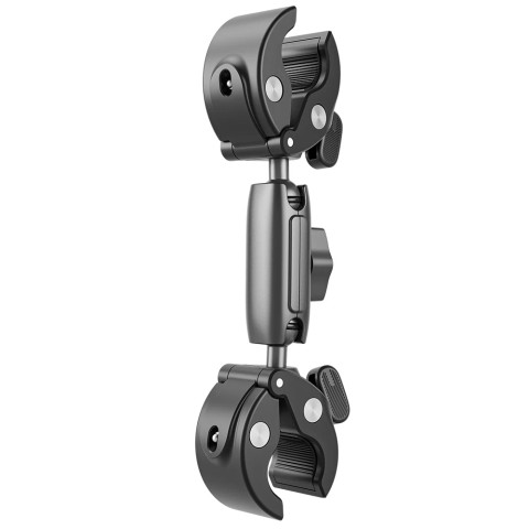 Telesin GP-HBM-001-D Double-headed Crab Clamp Bike/Moto Pipe Clamp