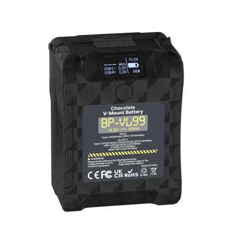 Ulanzi BP-VL99 26000mAh 14.8V 99Wh Lithium-Ion Portable V-Mount Battery P004CND1