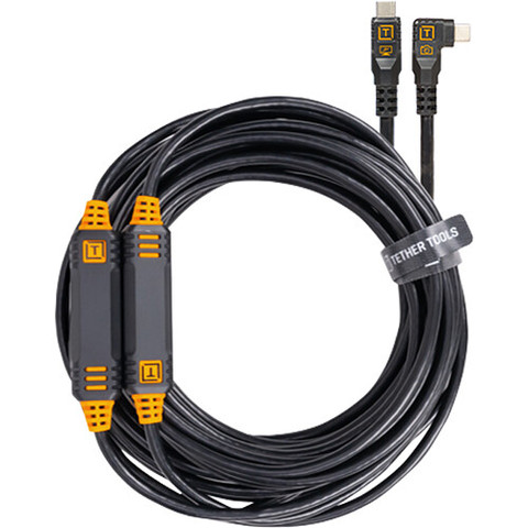 Tether Tools TetherPro CUC31RT2-BLK USB-C Straight to Right-Angled Cable 直角數據線 9.4m
