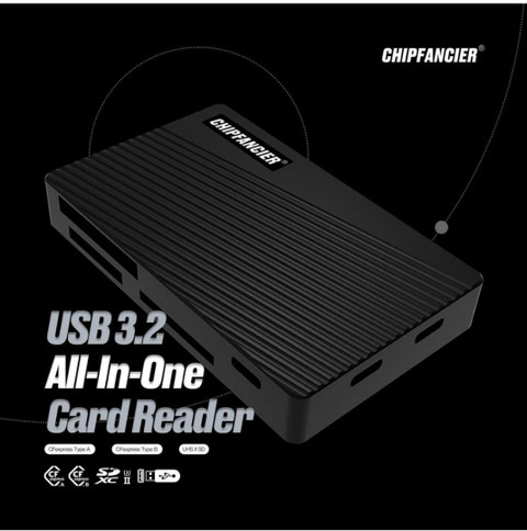 CHIPFANCIER USB3.2 3 in 1 Card Reader 讀卡器