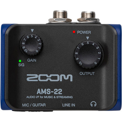 Zoom AMS-22 Audio Interface for Music and Streaming 便攜式錄音與串流音訊介面