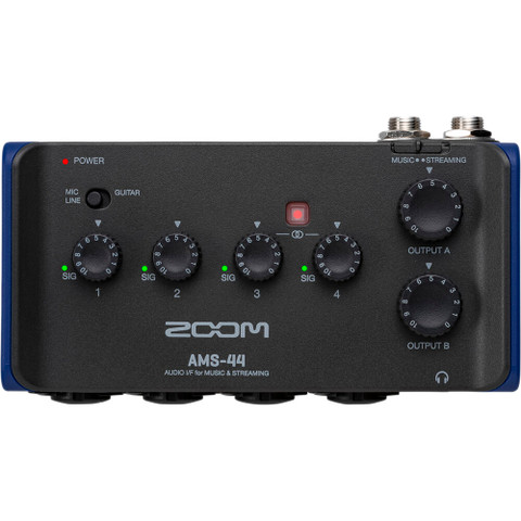 Zoom AMS-44 USB-C Audio Interface 便攜式錄音與串流音訊介面