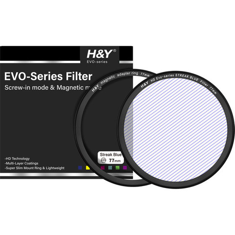 H&Y Evo-Series Magnetic Streak-Blue Filter 藍拉絲濾鏡 (82mm)