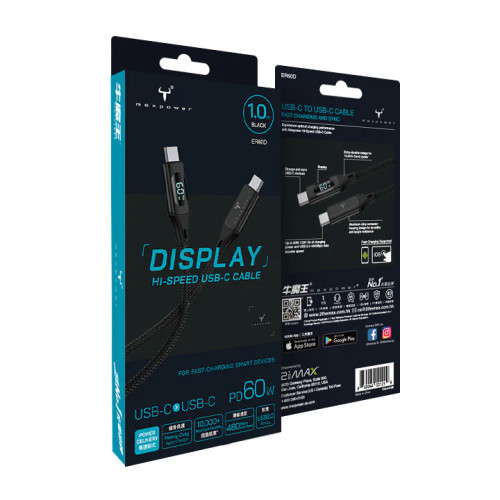 牛魔王 Maxpower ER60D 3A 60W USB-C Charging Cable 充電線