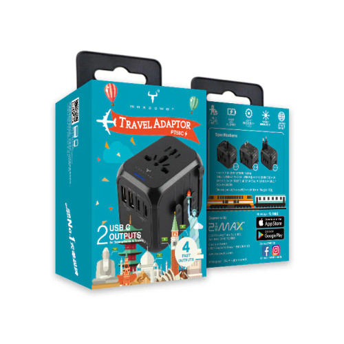牛魔王 Maxpower PT58C USB-C Travel Adaptor 4 位充電旅遊插座