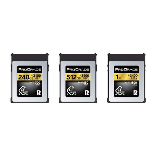 ProGrade Digital CFexpress 4.0 Type B Gold 記憶卡(240GB / 512GB / 1TB)