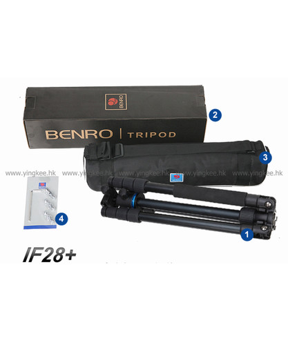 Benro 百諾 iFoto IF28+ 鋁合金輕便型三腳架套裝