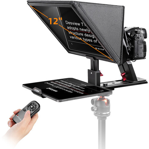 DesView T12S Foldable Portable Teleprompter 讀稿機- Yingkee Photo