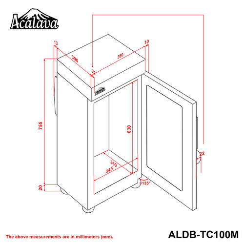 Acalava ALDB-TC100M 100L 電子防潮樂器箱 產品圖 5