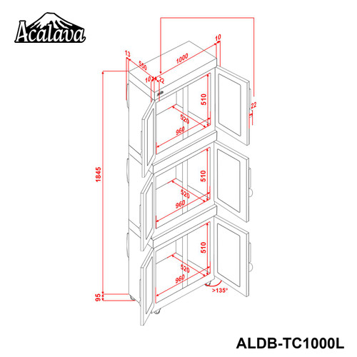 Acalava ALDB-TC1000L 1000L 電子防潮箱 產品圖 11
