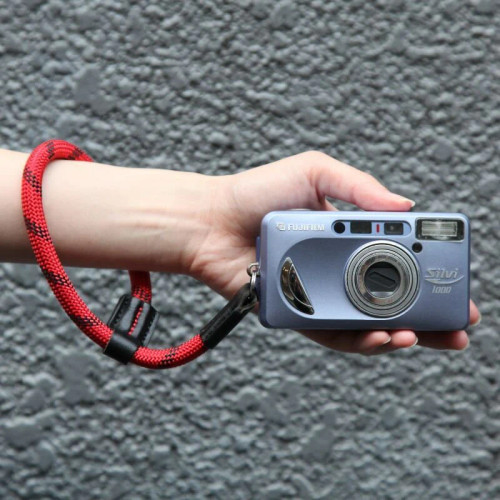 A-MoDe CWS-RB Handmade Rope Camera Wrist Strap Red Black 手工登山繩皮革相機腕帶 (紅黑色)