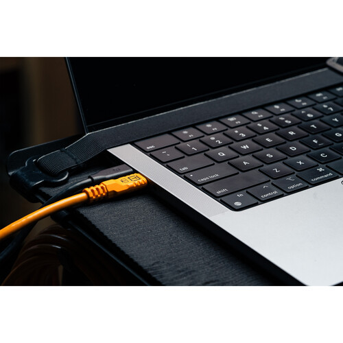 Tether Tools TetherPro Optima 10G USB-C Cable Straight to Straight 9.4m Orange 數據線 (直對直, 9.4米, 橙色)