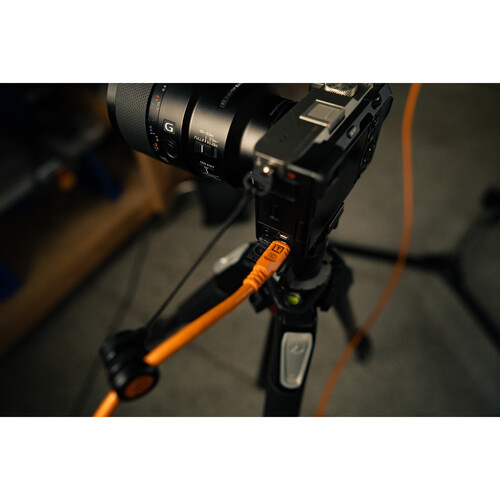 Tether Tools TetherPro Optima 10G USB-C Cable Straight to Straight 9.4m Orange 數據線 (直對直, 9.4米, 橙色)