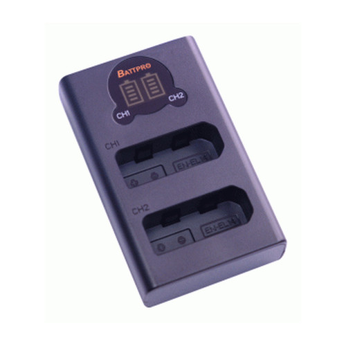 BattPro Nikon EN-EL14 雙位電池 USB 充電器