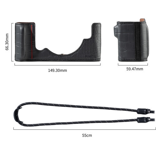 SmallRig 5095 Leather Case Kit for Nikon Zf Black 相機皮套連相機帶套裝 (黑色)