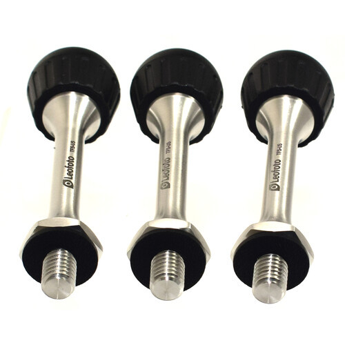 Leofoto Long Spikes with Plastic Boots (Set of 3) 不銹鋼腳釘