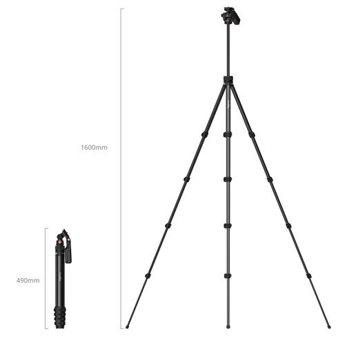 SmallRig 5473 Compact Aluminum Tripod with Phone Clamp 輕巧鋁合金三腳架 (附手機夾)
