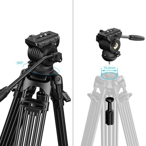Smallrig 5442 FSD14 FreeSpeed Heavy-Duty Aluminum Tripod 重型鋁合金三腳架套裝