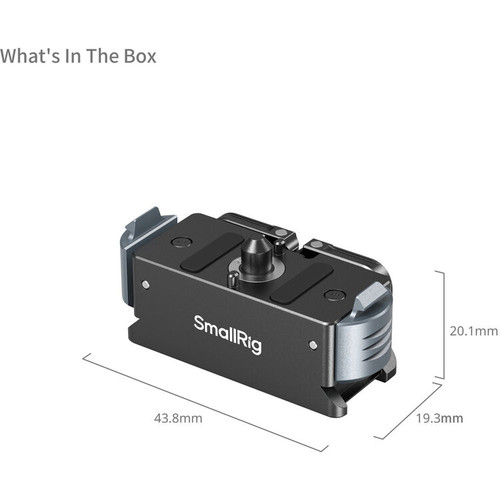 SmallRig 5437 Quick Release Adapter Mount for GoPro HERO13 Black 快拆轉接座