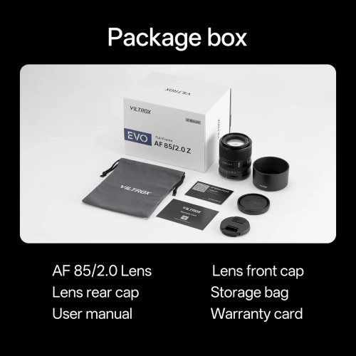 Viltrox AF 85mm F2.0 EVO Full-Frame Lens Nikon Z 全片幅自動對焦鏡頭