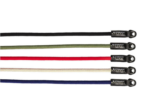 Artisan&Artist ACAM-301A Silk Cord Strap With Ring Attachment 980mm Black 絲質編織相機背帶 (黑色)