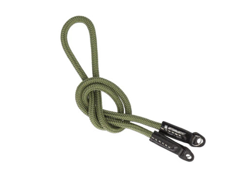 Artisan&Artist ACAM-301A Silk Cord Strap With Ring Attachment 980mm Khaki 絲質編織相機背帶 (軍綠色)