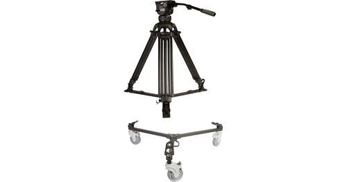 E-Image EG15A2 Tripod with GH15 Head & Tripod Dolly Kit
