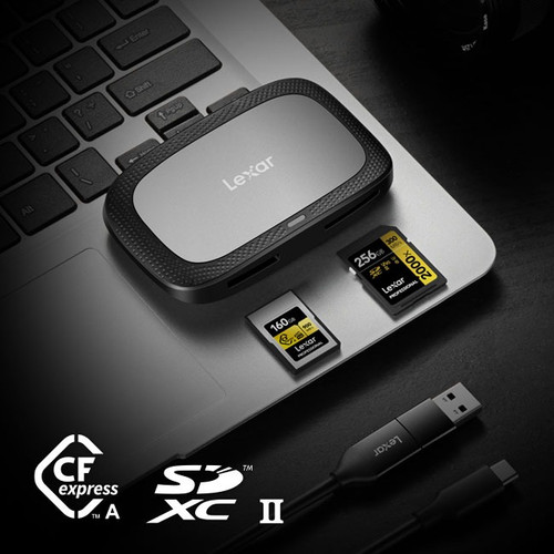 Lexar Professional LRW530U CFexpress Type A and SD Reader official feature image
