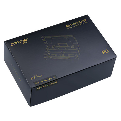 Captor S-DC-NP-W126S(FS) dbl for Fuji NP-W126S USB Charger 雙位電池充電盒