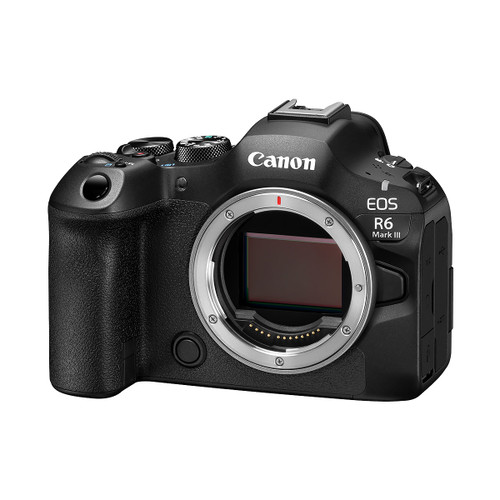 Canon EOS R6 Mark III 淨機身斜前方官方圖片