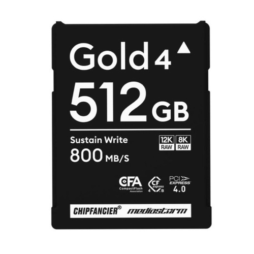 CHIPFANCIER x Mediastorm影視颶風聯名 CFexpress Type B 4.0 Gold 512GB [W:800]