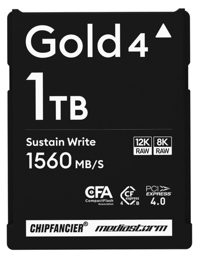 CHIPFANCIER x Mediastorm影視颶風聯名 CFexpress Type B 4.0 Gold 1TB [W:1560]