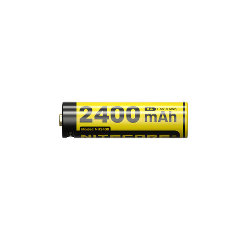 Nitecore NH2400 2400mAh USB-C 充電 1.5v 鋰離子 AA電池  (4 件裝)