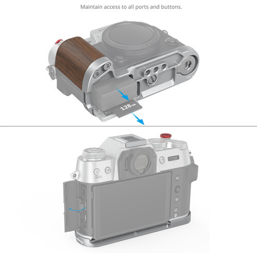 SmallRig 4735 SmallRig Wooden L-Shape Grip for Fujifilm X-T50