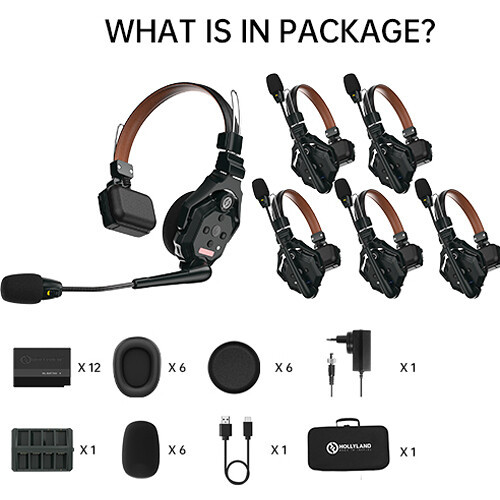 Hollyland Solidcom C1 Pro-6S Wireless Intercom System 頭戴一體式無線對話系統