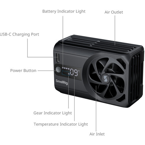SmallRig 5328 Hybrid Cooling Fan for Mirrorless Cameras 外置冷郤系統