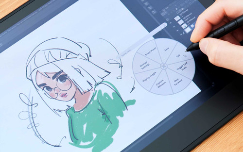 Wacom Movink 13 徑向選單操作