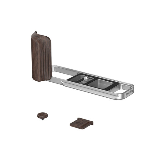 SmallRig 6236 L-Shaped Mount Plate with Ebony Wooden Handle for FUJIFILM X-E5 Silver L‑型快拆底板 image 3