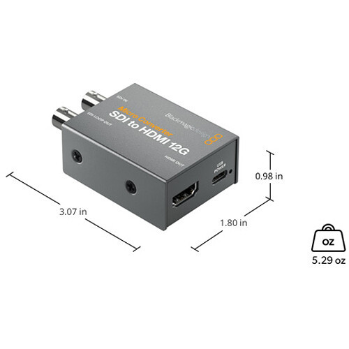 Blackmagic Design Micro Converter SDI to HDMI 12G without Power Supply - 產品圖片 2